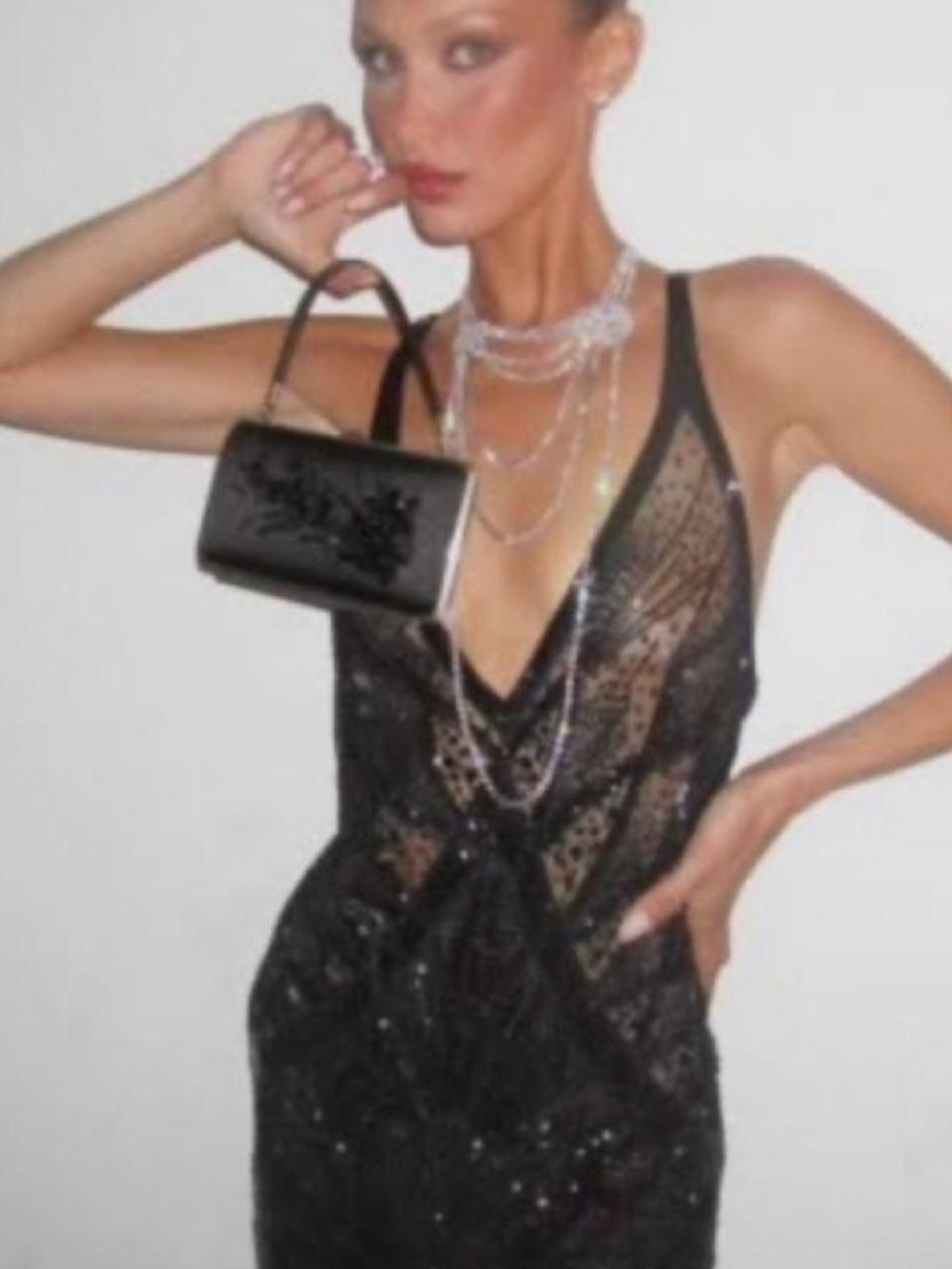 Roberto Cavalli, Just Cavalli dark fairy elegant bead dress